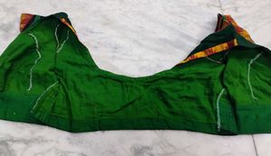 Green Colour Cotton Blouse