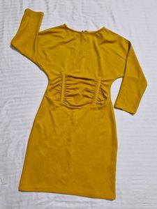 Mustard Long Sleeve Dress