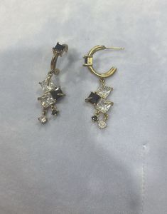 Silver Crescent Earrings