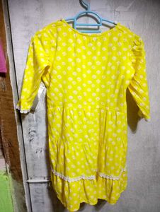 Yellow tiered dress