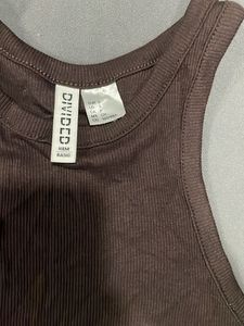H&amp;m Ribbed Vest Top