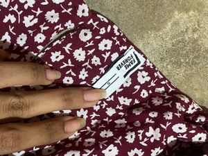 Floral Print Tie Waist Dress