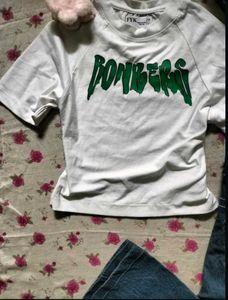 White Graphic Print T-Shirt