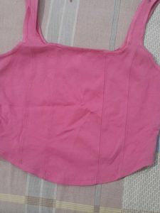 Pink Crop Top
