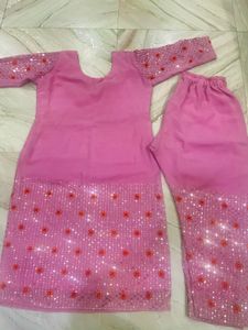Pink Embellished Salwar Kameez Suit