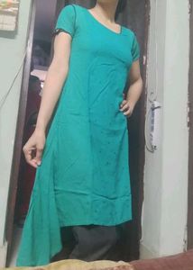 Sea Green A Line Kurta For Women