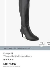 Black high long boots