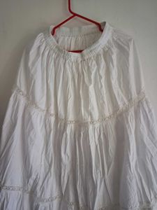 Off White Maxi Skirt