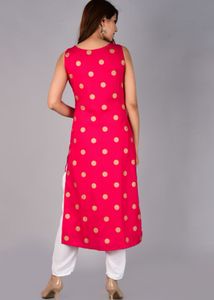 Pink &amp; Gold Polka Dot Dress