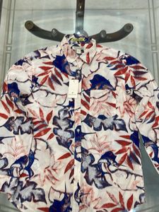 Floral Print Button-Down Shirt