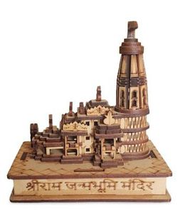 Ayodhya Ram Mandir Wooden Model