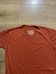 Outky Orange V-Neck Tee