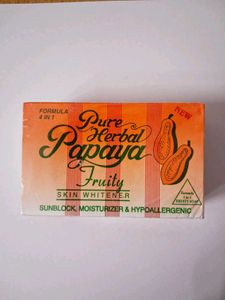 Pure Herbal Papaya Fruity Skin Whitener Soap 135g