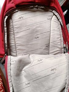 Used Red &amp; Gray Backpack