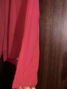 Red Long Sleeve Top