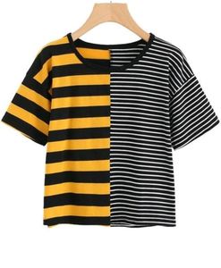 Split printed t-shirt, no tag! Assuming size -M