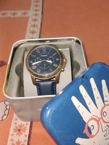 Real Fossil Leather Watch