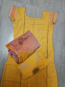 Cotton Kurta Pant Set