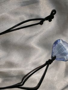 GDFIH Swarovski Element Marquise Shape Necklace w/ Black 18&#34; Cord Chain