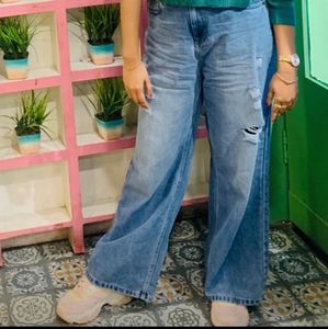 Blue Flared Jeans