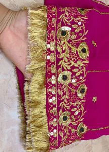 Pink Embroidered Gharara Suit
