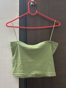 Cute Green Crop Top