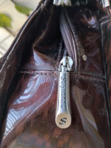 Metallic Brown Handbag