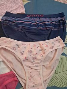 Combo Of  Six  Pure Cotton  Imported Fabric  Panty
