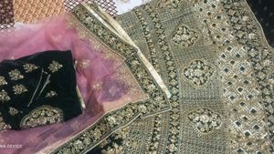 Bottle Green Bridal Lehenga