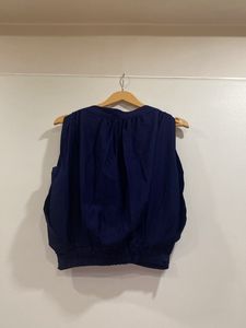 Navy Blue Top With Attrcative Deisgn