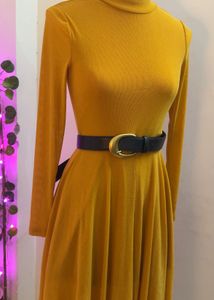 Mustard Long Sleeve Dress
