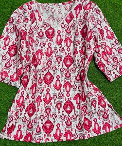M Size Short Cotton Kurti