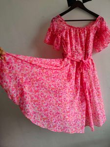 Pink Floral Dress