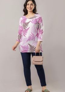 Floral Print Tunic Top