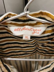 Striped Button-Up Top