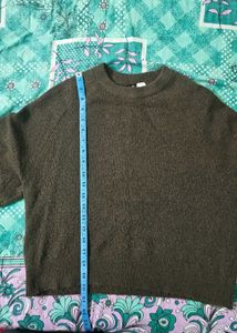H&amp;M woman Olive Green Knit Sweater #looser