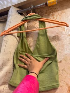 Green Backless Top ✨