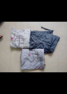 Grey Kurta Set With Duppata