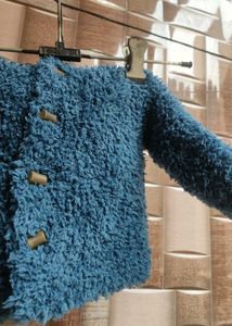 Cozy Blue Baby Cardigan