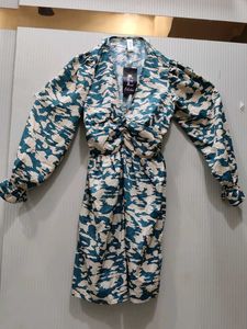 Patterned Mini Dress