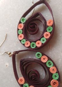 Quilled Funky Earrings