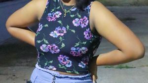 Black Floral Tank Top