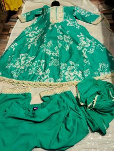 Party Wear Libas Brand Anarkali Suit Inner Attache
