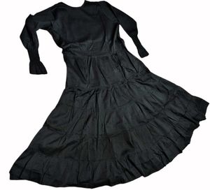 Black Unique Style Dubai Abaya Burqua 4 Pcs Set