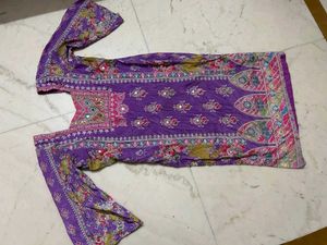 Purple Floral suit