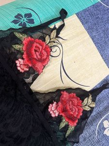 Floral Embroidered Lace Bralette