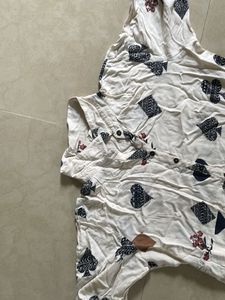 Patterned Shirt Dress