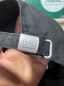 Caterpillar Trademark Logo Black Cap