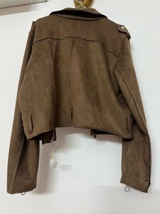 Lee Cooper Faux Suede Biker Jacket