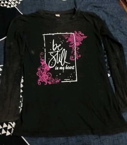 Beautiful Black Graphic Print Tee